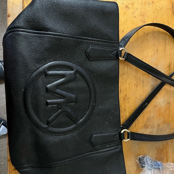 Michael Kors Black Leather Tote Bag - Picture 4 of 4